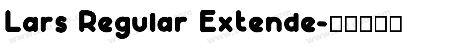 Lars Regular Extende字体转换